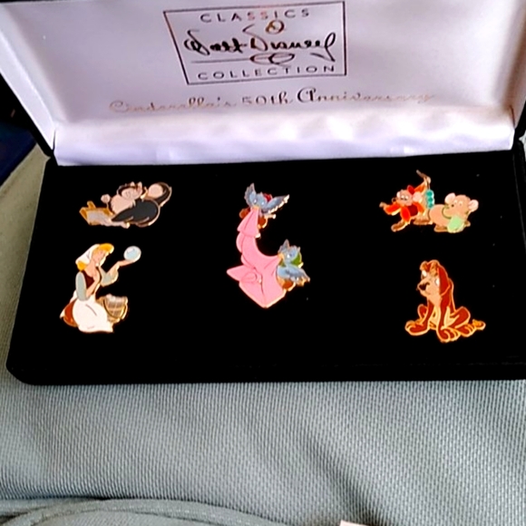 Disney Jewelry - DISNEY CINDERELLA'S 50th ANNIVERSARY PIN SET
